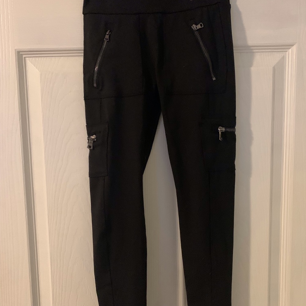 Black Zip Pocket Yoga Pant by Justice